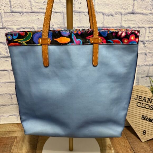 Consuela Austin Sophie Blue Floral large Tote Bag - Picture 4 of 16